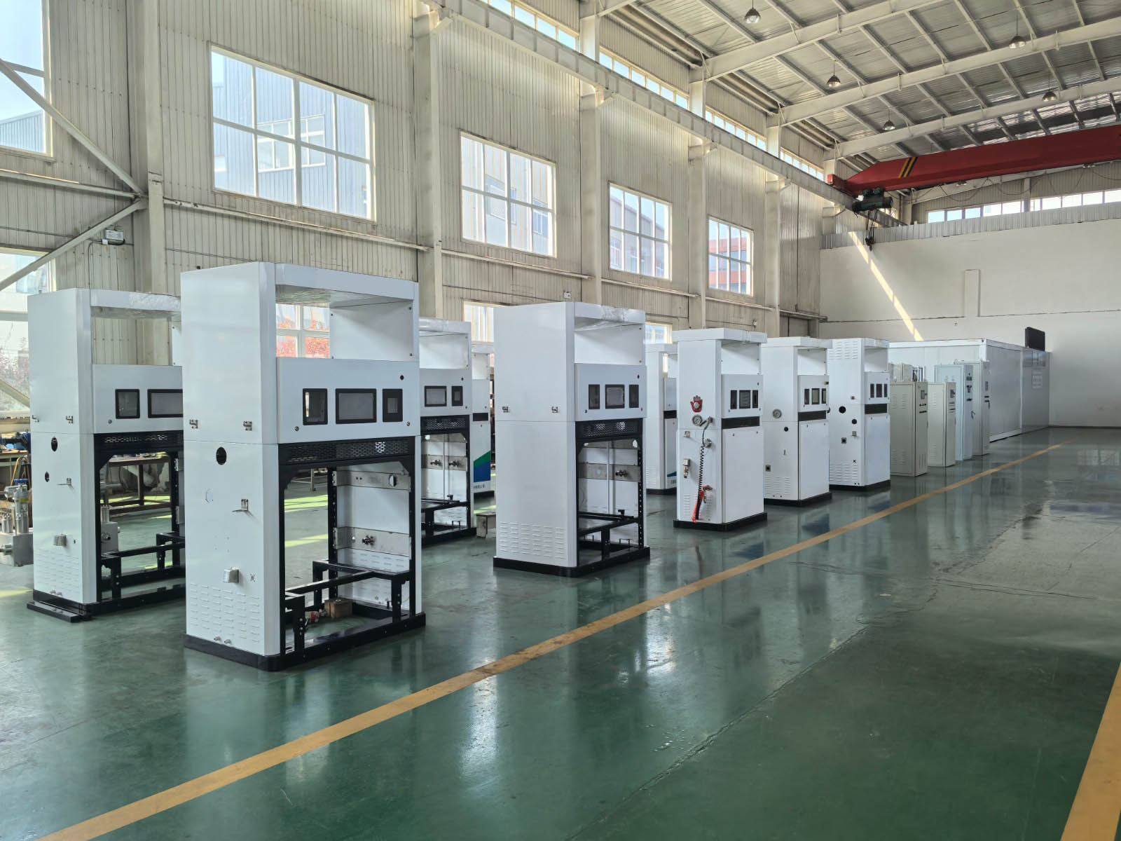 Fuel dispensers on the assembly line
